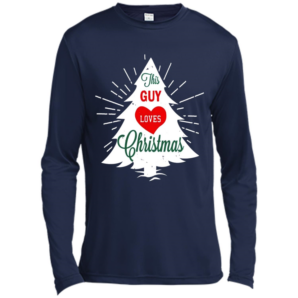 This Guy Loves Christmas Shirt - Canvas Long Sleeve T-Shirt