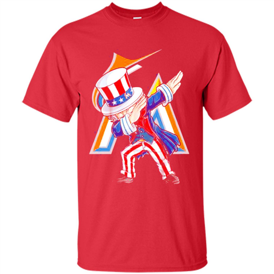 MLB MIAMI MARLINS UNCLE SAM DABBING INDEPENDENCE DAY