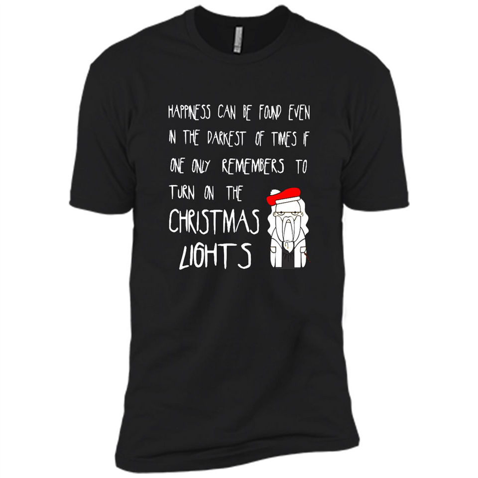 Christmas Ugly Sweater Christmas Lights - Premium Short Sleeve T-Shirt