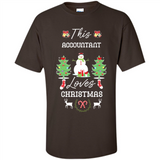 This Accountant Loves Christmas Tree Shirt with Snowman