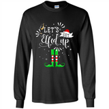 Let's Get Elfed Up Funny Drinking Wine Christmas Elf PINGPONG
