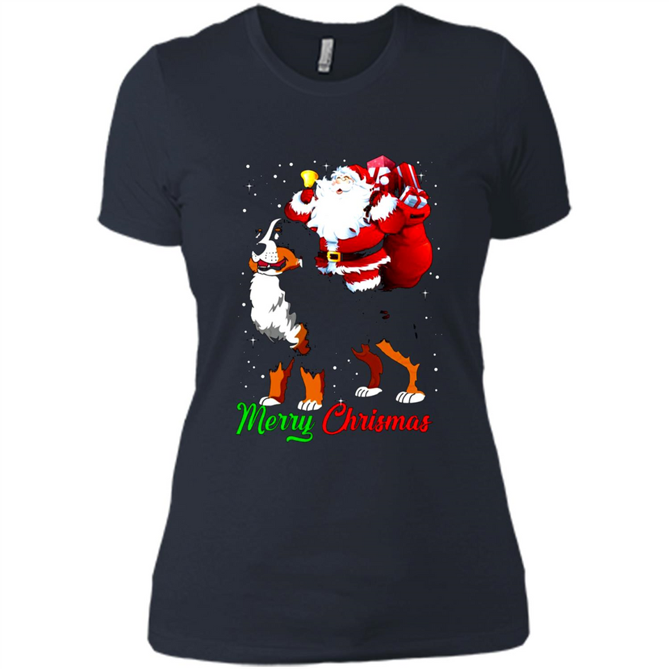 Merry Christmas Santa Claus With Big Dog sweater PINGPONG