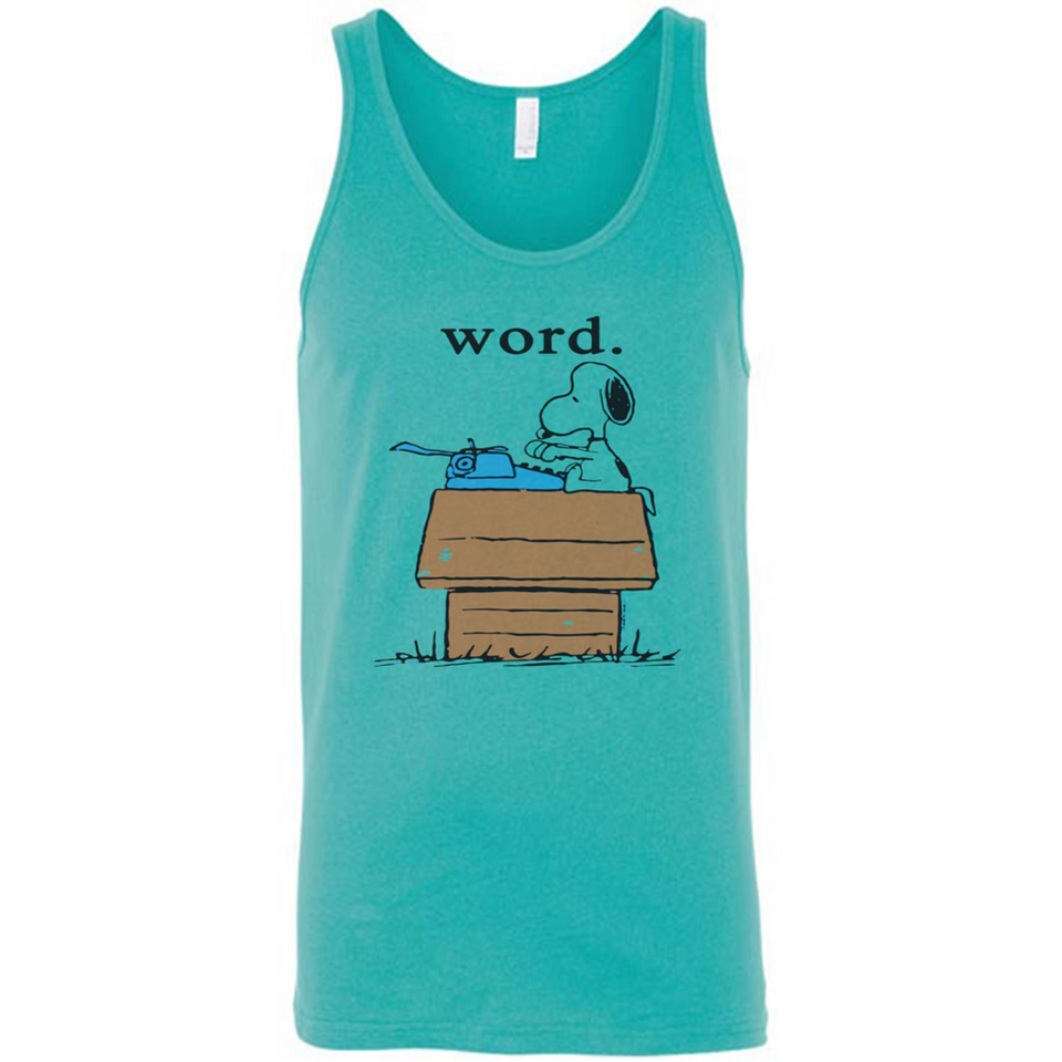 Snoopy Word - Canvas Unisex Tank