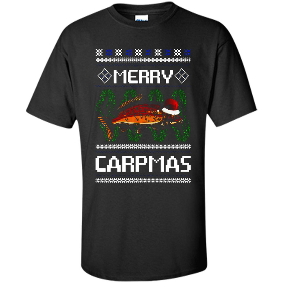 Santa Claus Carpmas Merry Carpmas Christmas Sweater PINGPONG - Shirt