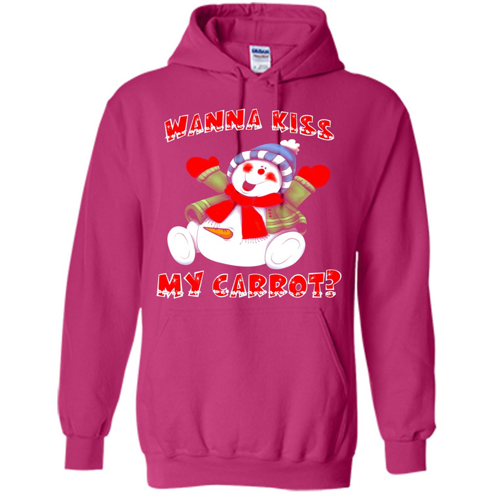 Snowman Wanna Kiss My Carrot Christmas - Hoodie