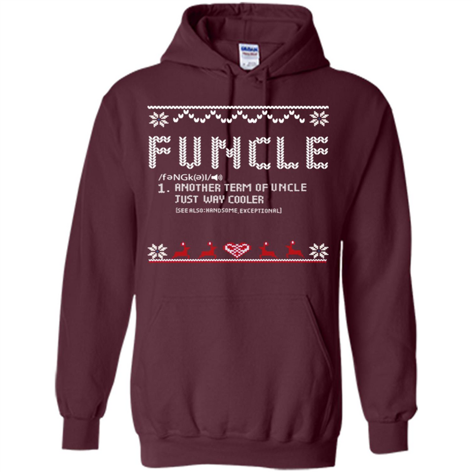 Mens Christmas Funcle Definition - Hoodie