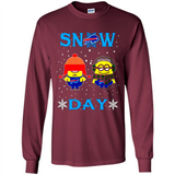 Snow Day Shirt For Buffalo Bills Vs Minion Fans pingpong