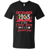 December 1985 33 Years Of Being Classy Sassy - Men's V-Neck