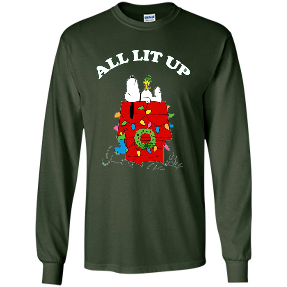 Peanuts By Schulz Snoopy Young Men_s Christmas - Long Sleeve T-Shirt
