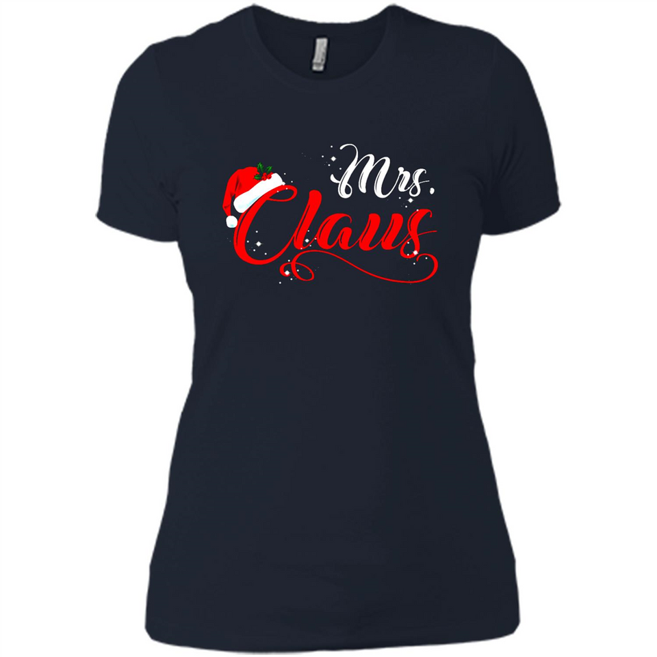 Mrs. Claus Santa Claus Merry Xmas T-Shirt - Ladies' Boyfriend T-Shirt