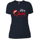Mrs. Claus Santa Claus Merry Xmas T-Shirt - Ladies' Boyfriend T-Shirt