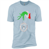 Amazing tee Oakland Raiders Glitter Grinch Monogram Ornament Christmas Gift - Premium Short Sleeve T-Shirt