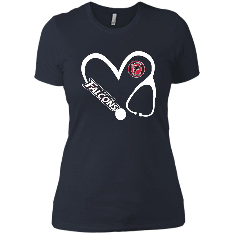 Stethoscope Heart Love Atlanta Falcons For Football Lovers