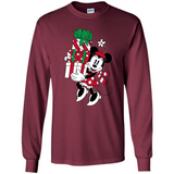Disney Minnie Mouse Christmas Gift Sweatshirt - Long Sleeve T-Shirt