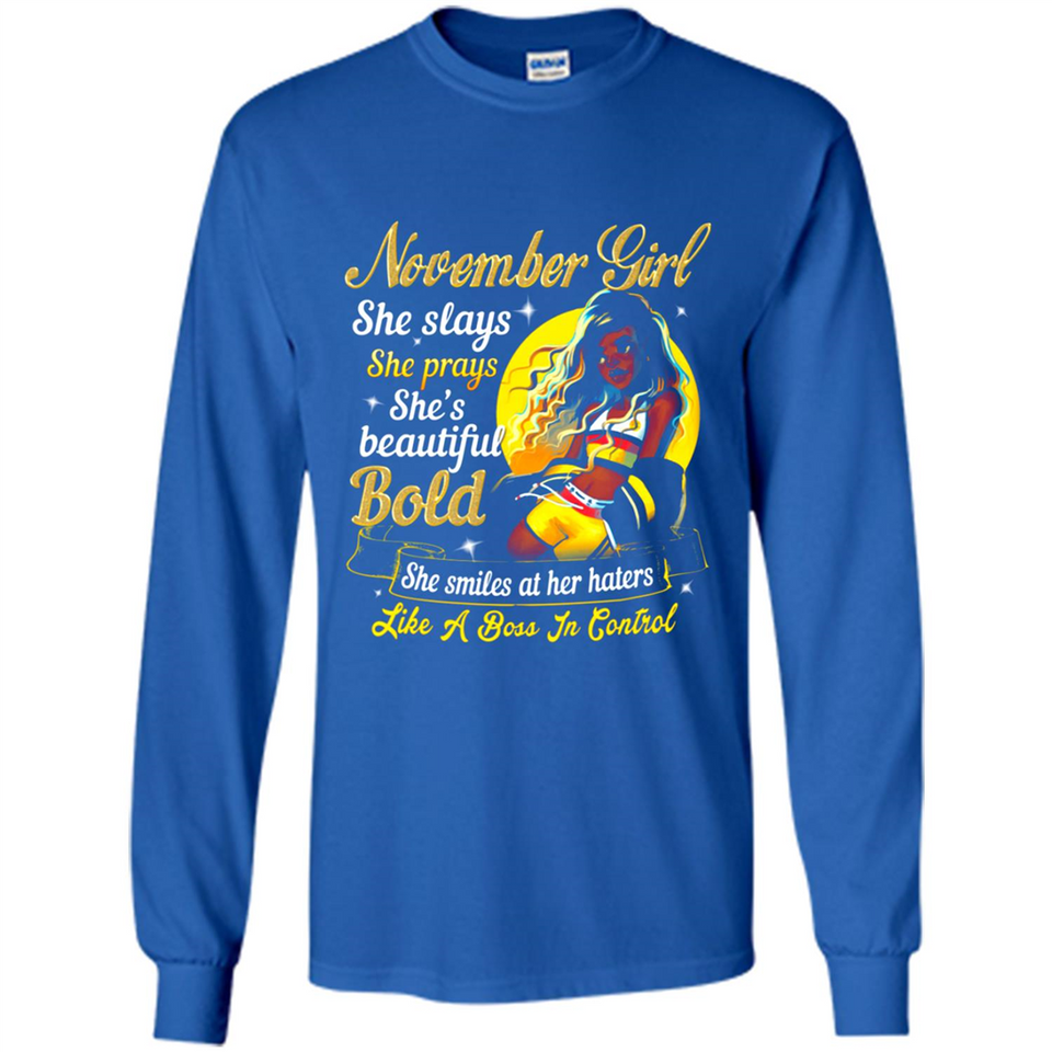 November Girl She Slays She Prays She's Beautiful PINGPONG