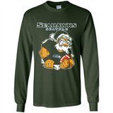 Grumpy Santa Claus Seahawks Seattle Football Team PINGPONG