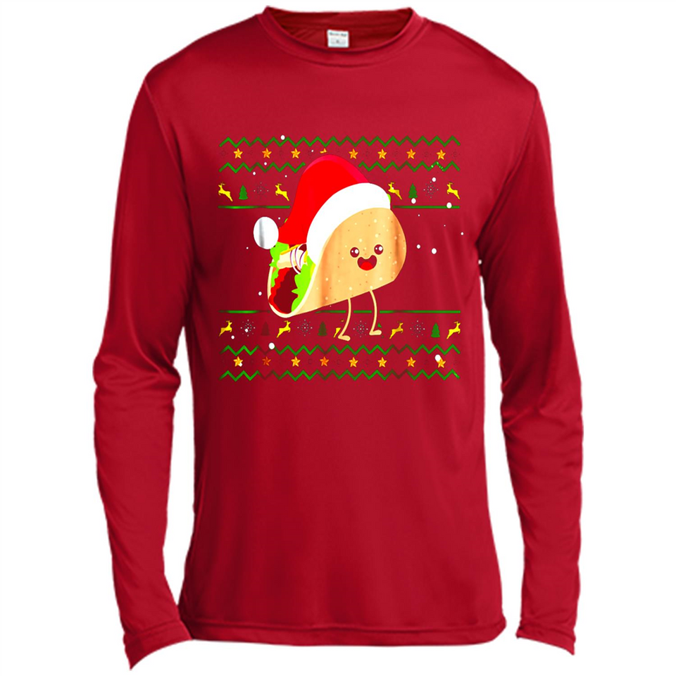 TACO Santa Hat Ugly Christmas shirt Ladies' Boyfriend