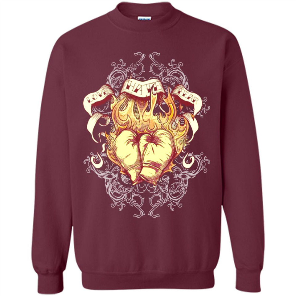 Love Hate Fear Boxing - Martial Art Fighting - Sweatshirt