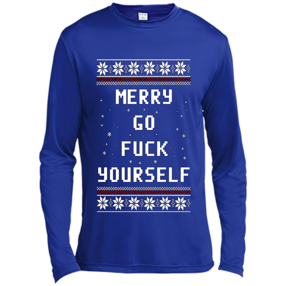 Merry go fuck yourself Christmas sweatshirt PINGPONG