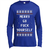 Merry go fuck yourself Christmas sweatshirt PINGPONG