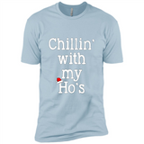 Chillin With My Ho's Funny - Premium Short Sleeve T-Shirt