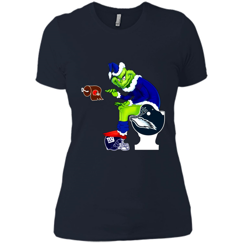 New York Giants Toilet Grinch Santa Claus Football Fan PINGPONG