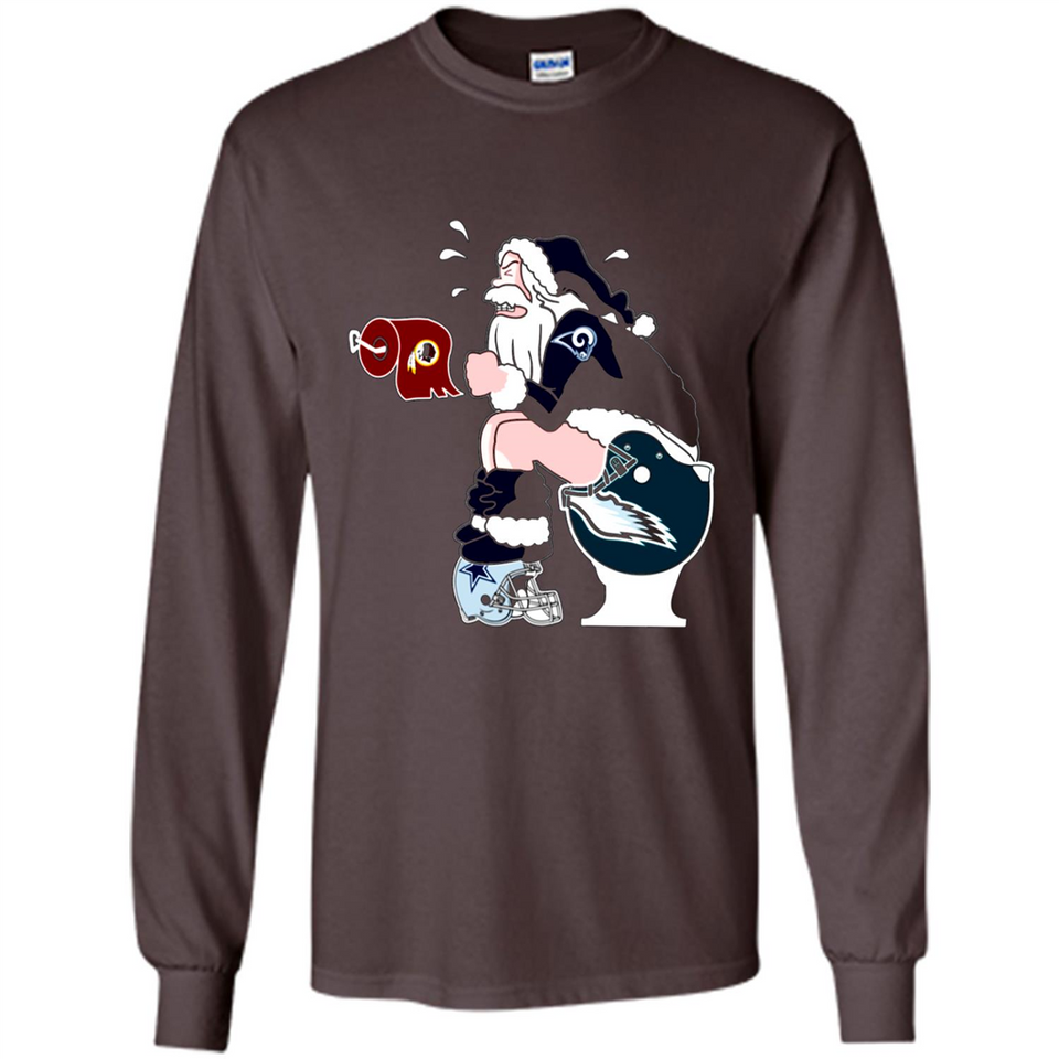Los Angeles Rams Toilet Santa Claus PINGPONG