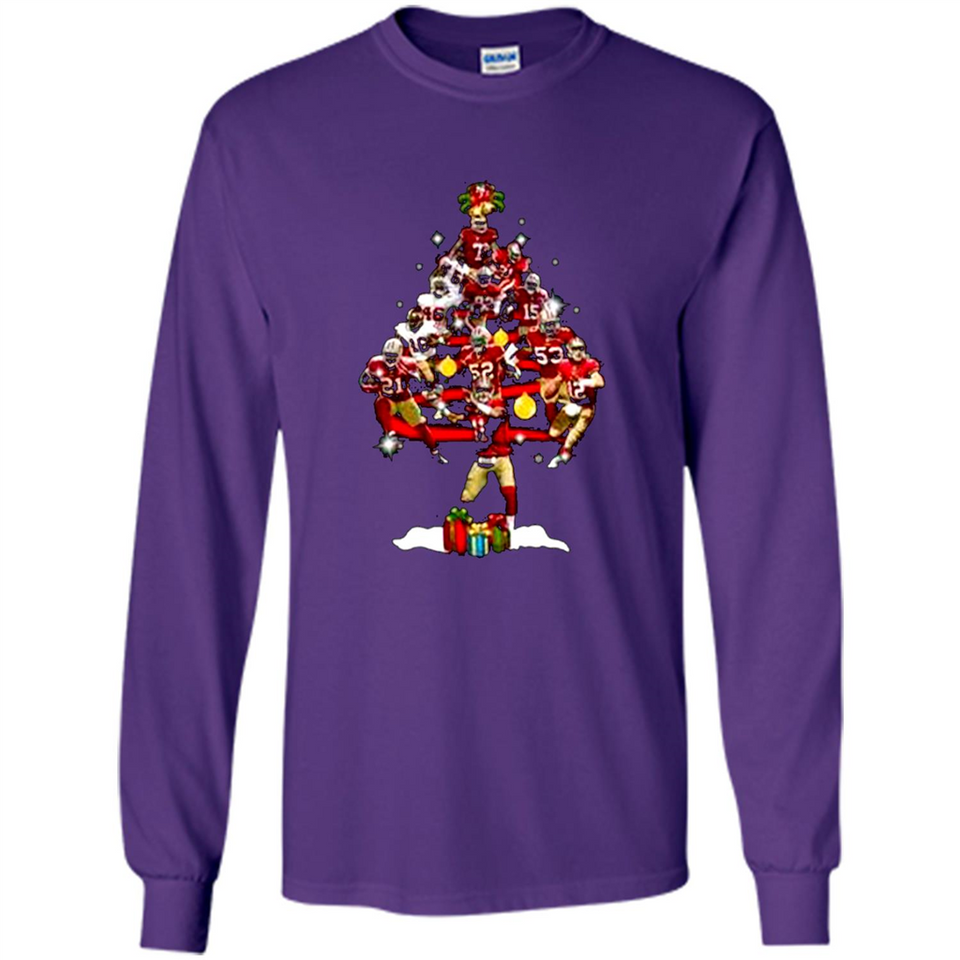 San Francisco 49ers Players Christmas Tree PINGPONG