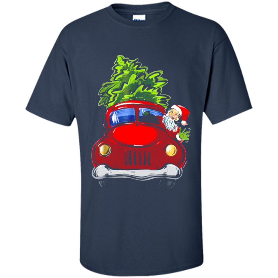 Vintage Santa red Truck Christmas Tree PINGPONG