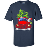 Vintage Santa red Truck Christmas Tree PINGPONG