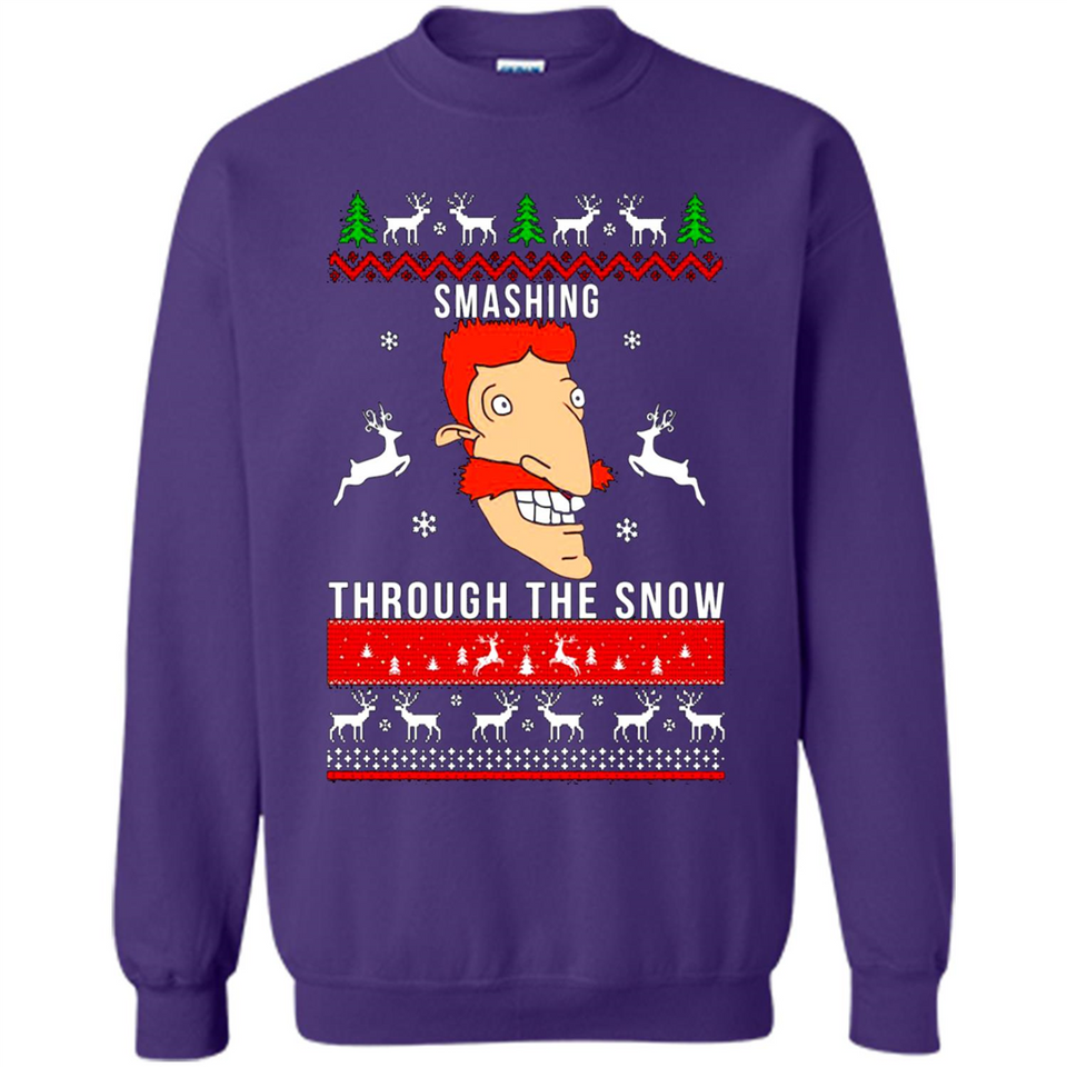 Nigel Thornberry Smashing through the snow Christmas sweatshirt PINGPONG