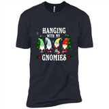 Christmas Garden Gnome Hanging With My Gnomies Shirt Sweater - Premium Short Sleeve T-Shirt