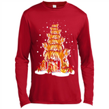Tiger Christmas Tree Funny Merry Christmas - Canvas Long Sleeve T-Shirt