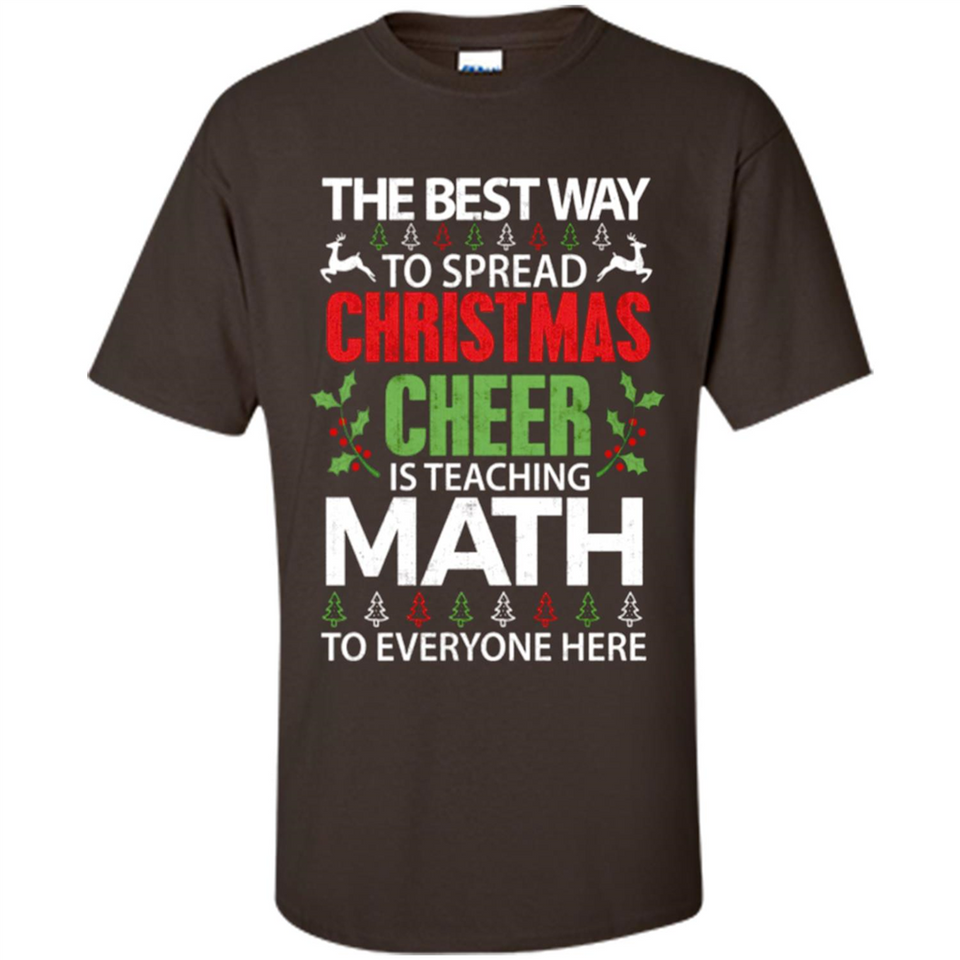 Math Teacher Christmas Shirt Christmas Cheer - Shirt