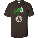 Funny Appalachian State Mountaineers Glitter Grinch Monogram Ornament Christmá - Shirt
