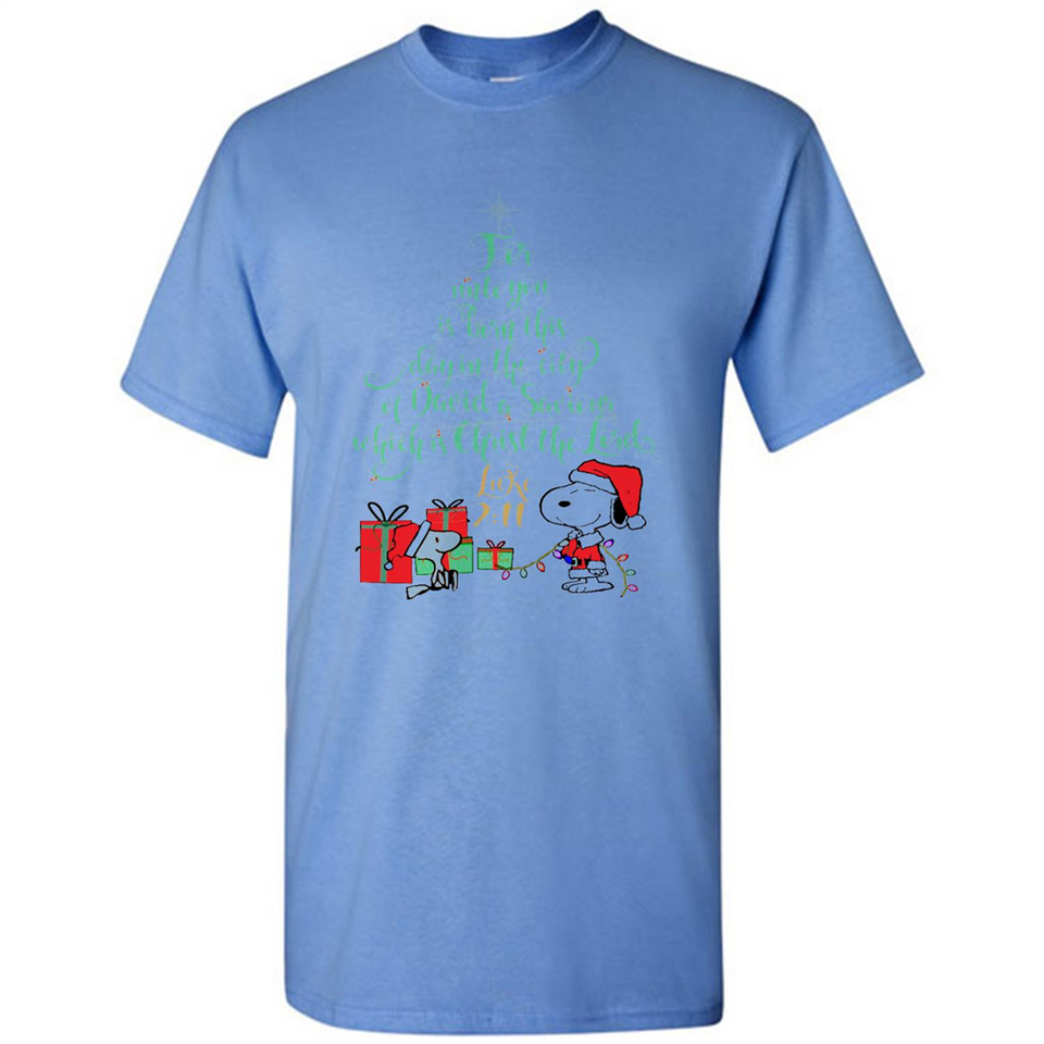 Snoopy Merry Christmas with Christmas tree T-Shirt - Shirt