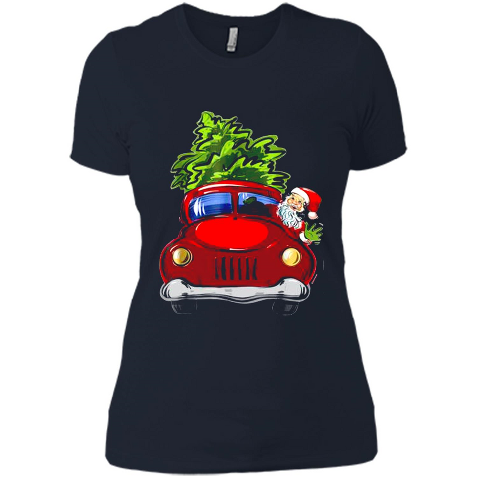 Vintage Santa red Truck Christmas Tree PINGPONG