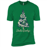 Dallas Cowboys NFL Football Team Logo Christmas Tree T-Shirt - Premium Short Sleeve T-Shirt