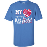 Wisconsin Badgers Football My Heart is on that Field - Shirt