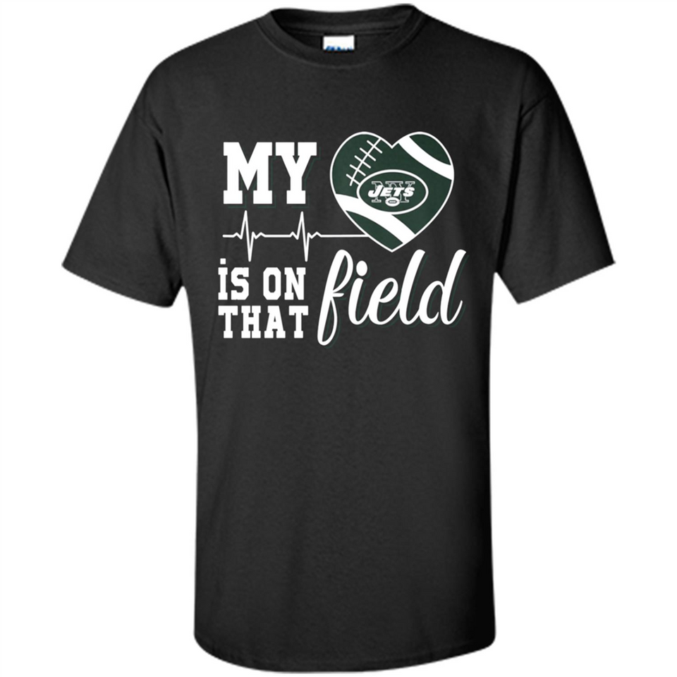 New York Jets Football My Heart is on that Field - Shirt