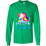 Unicorns are born in Libra Birthday Rainbow Gift Ladies Custom