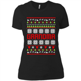 Grandma Ugly Christmas - Ladies' Boyfriend T-Shirt