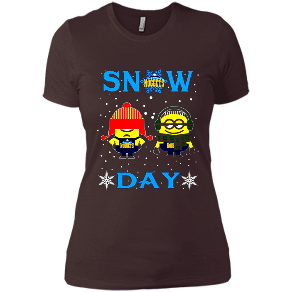 Snow Day Shirt For Denver Nuggets Vs Minion Fans pingpong