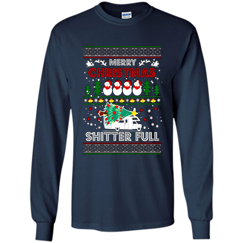 Merry Christmas Shitter Full Christmas Tree Snowman PING PONG