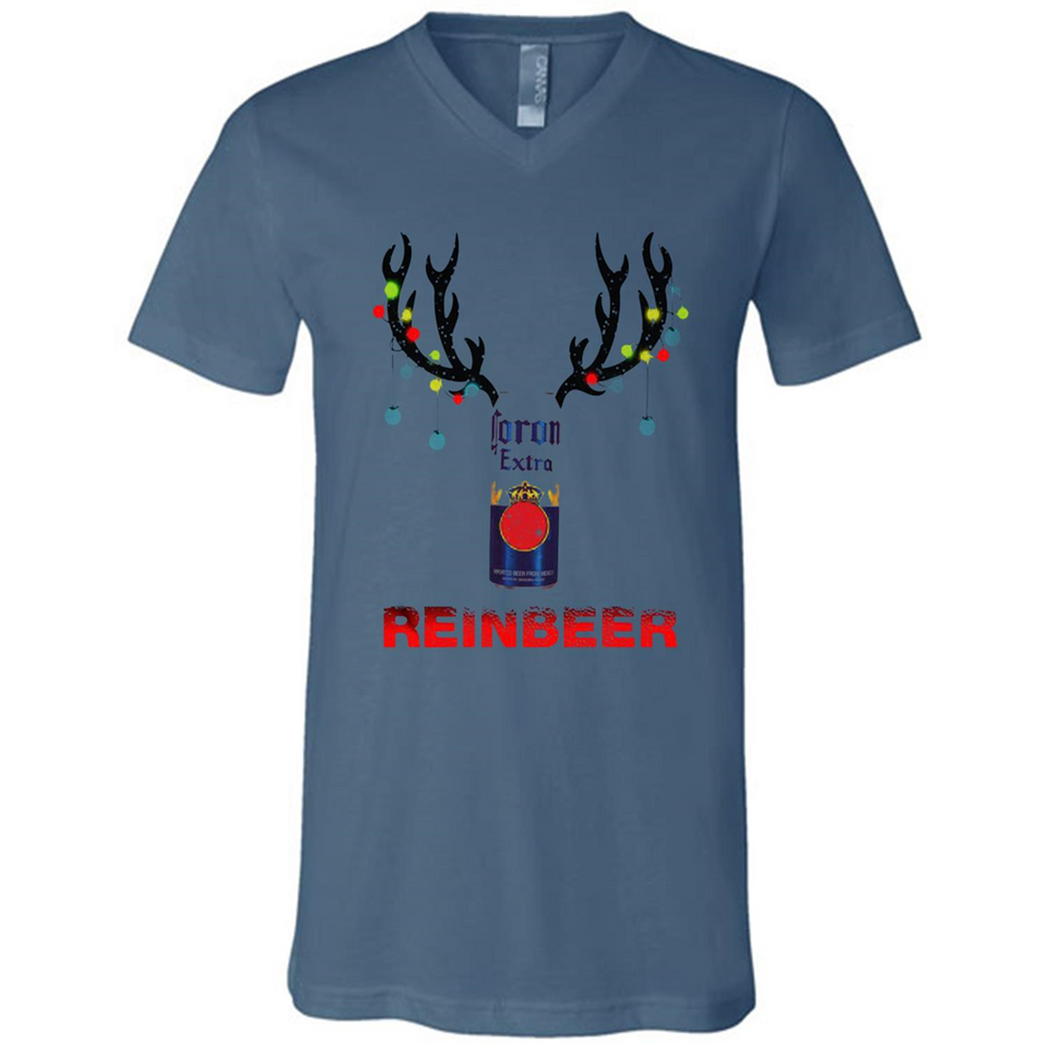 Corona Extra reinbeer Christmas - Canvas Unisex V-Neck