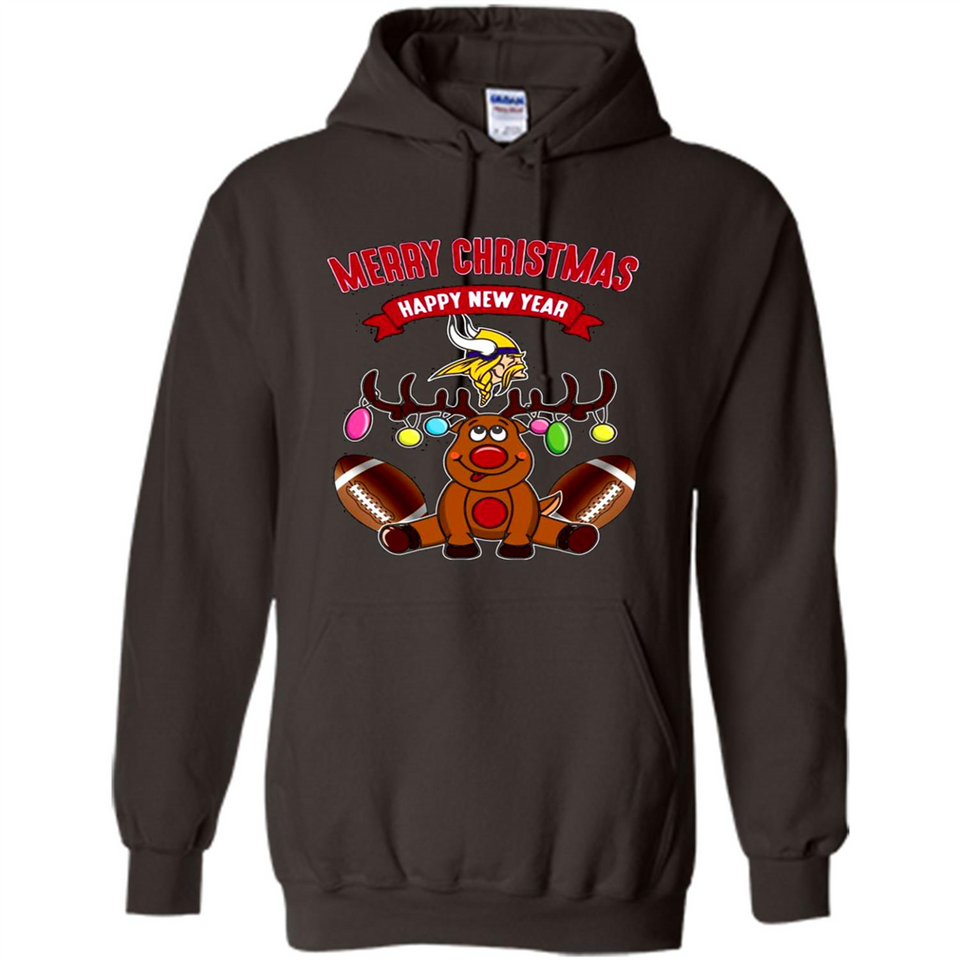 Minnesota Vikings NFL Reindeer Funny Merry Christmas And Happy New Year