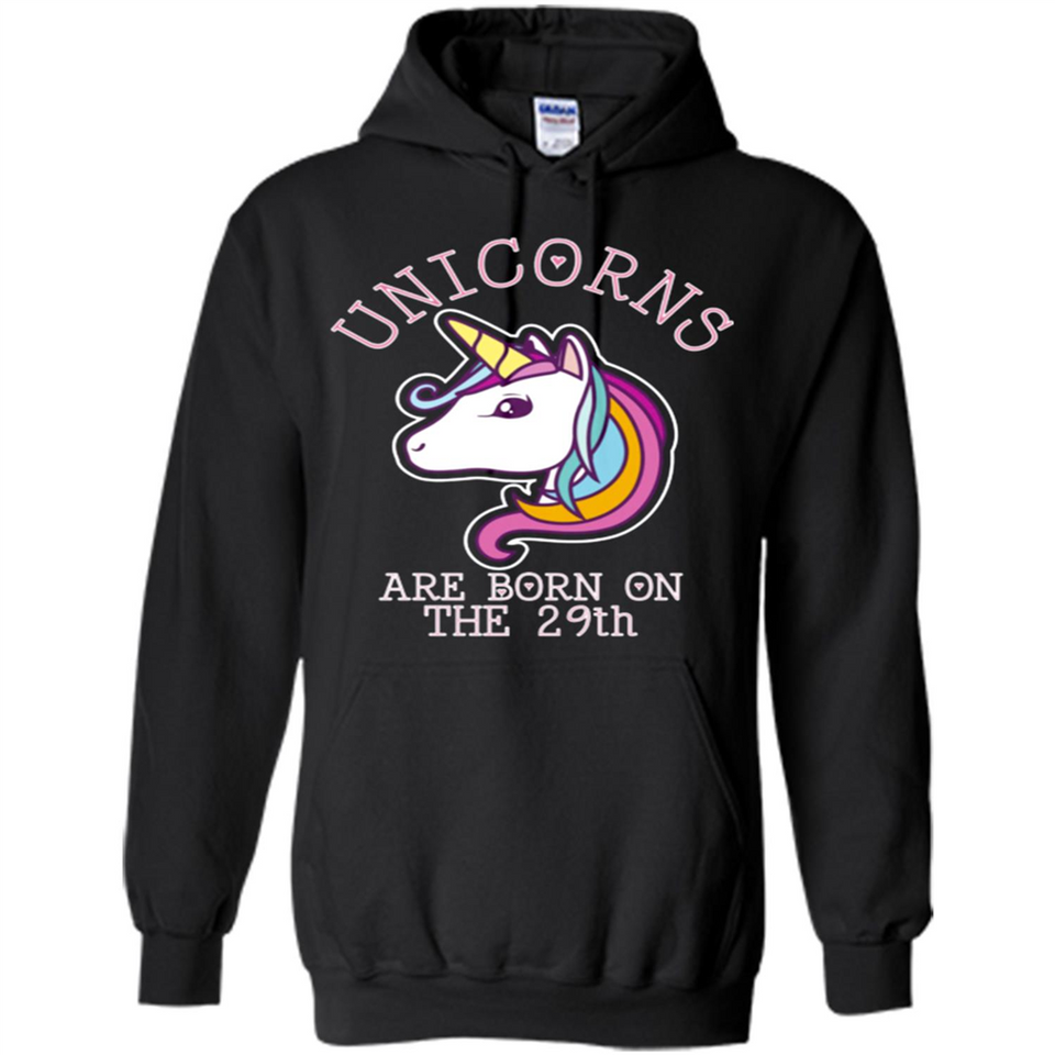 Unicorns Birthday T-shirt Born On The 29th Unicorn Magical