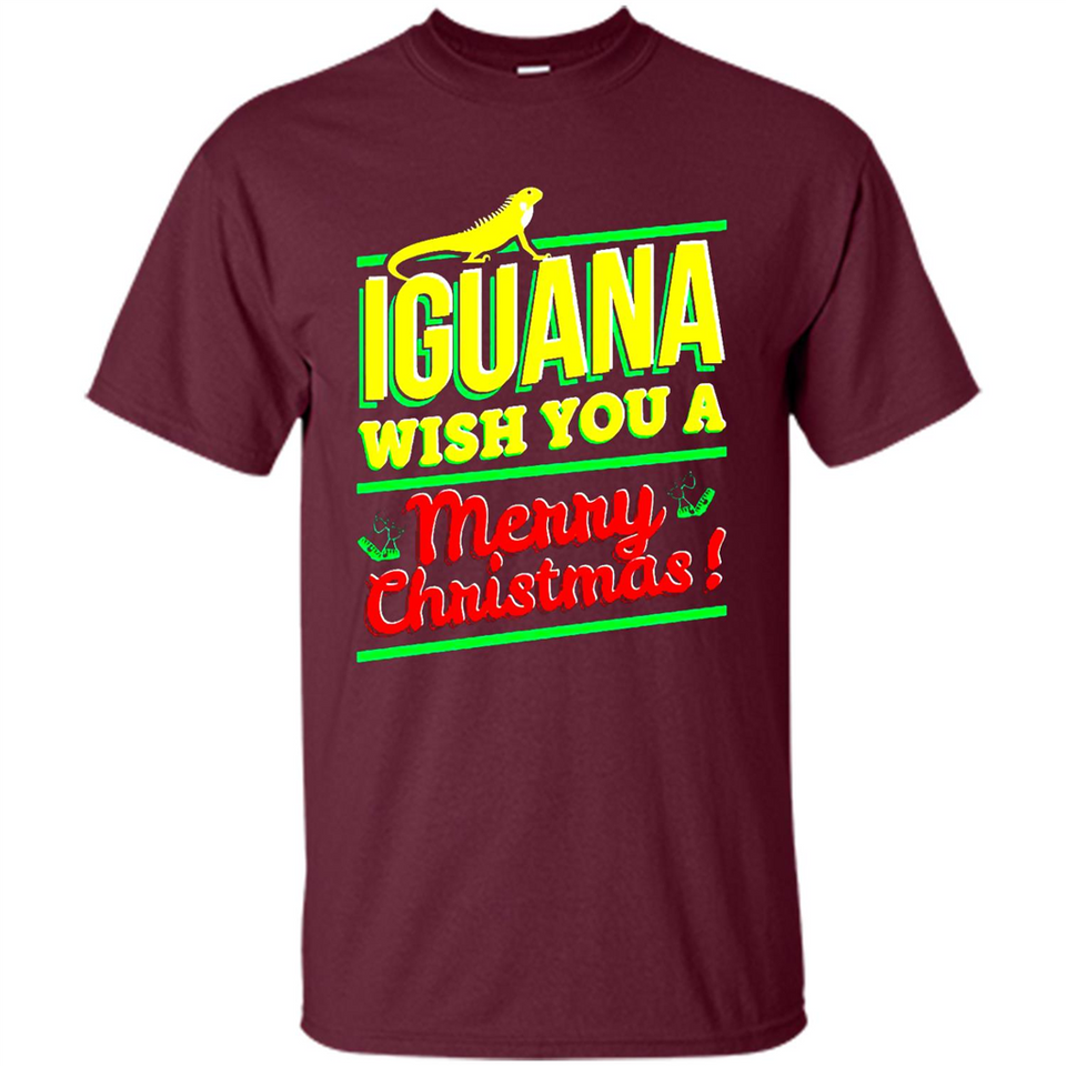 Iguana Wish You A Merry Christmas Animal - Shirt