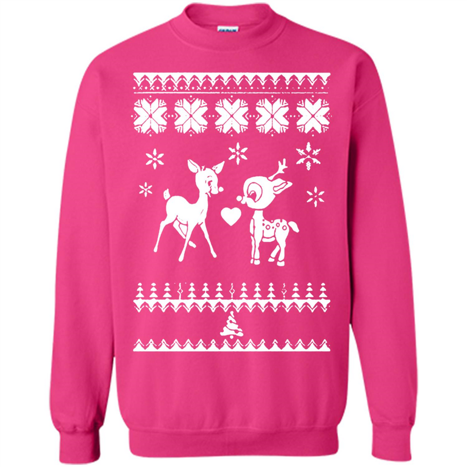 Rudolph and Clarice Ugly Christmas Sweater - Sweatshirt