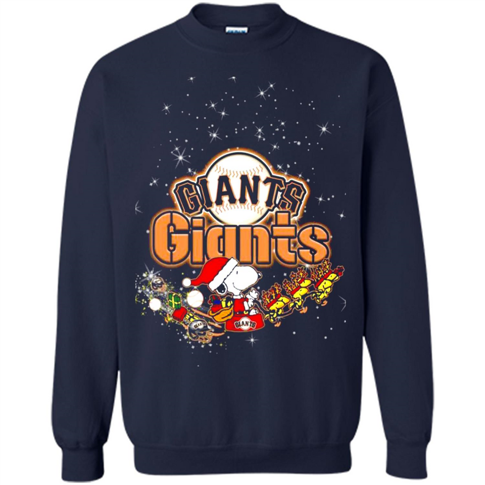 Snoopy Christmas San Francisco Giants - Sweatshirt